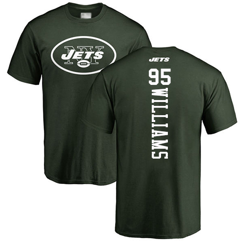 New York Jets Men Green Quinnen Williams Backer NFL Football #95 T Shirt->new york jets->NFL Jersey